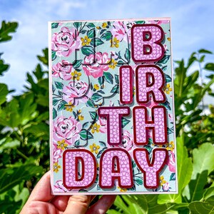 Große Geburtstagskarte für Frühlingsgeburtstag, Grußkartensortiment, süße bunte Karten, Folienkarte für Kindergeburtstag, Geburtstagskarte für Freund