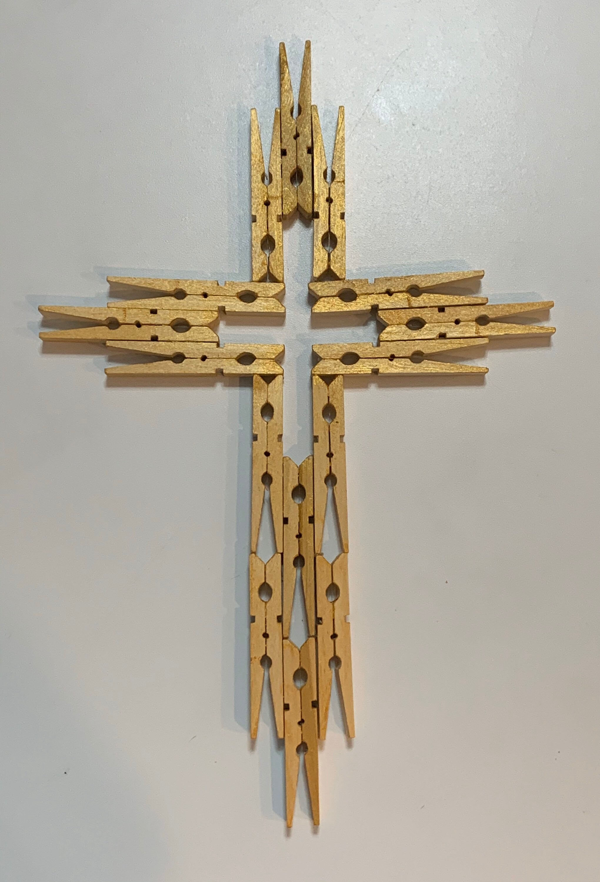 Clothespin Cross Etsy