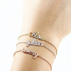 Silver Custom Name Bracelet - Personalized Name Bracelet