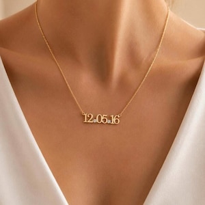 Personligt datumhalsband - Anpassat siffrhalsband - Importand Days Halsband