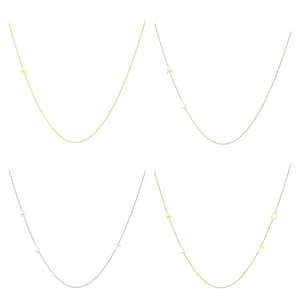 14k Gold Letter Necklace Asymmetric initial Necklace Sideways initial Necklace Alphabet Necklace image 1