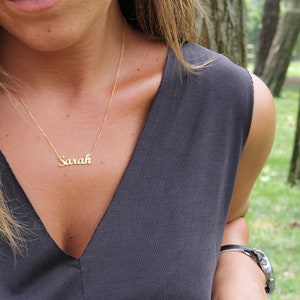 Name Necklace - Silver Name Necklace - Custom Name Necklace - Gold Namen Necklace - Personalized Name Necklace