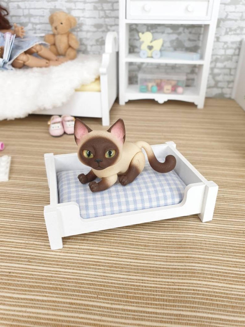 Miniature pet bed cat nest dog bed dollhouse 1/4 1/6 BJD Etsy