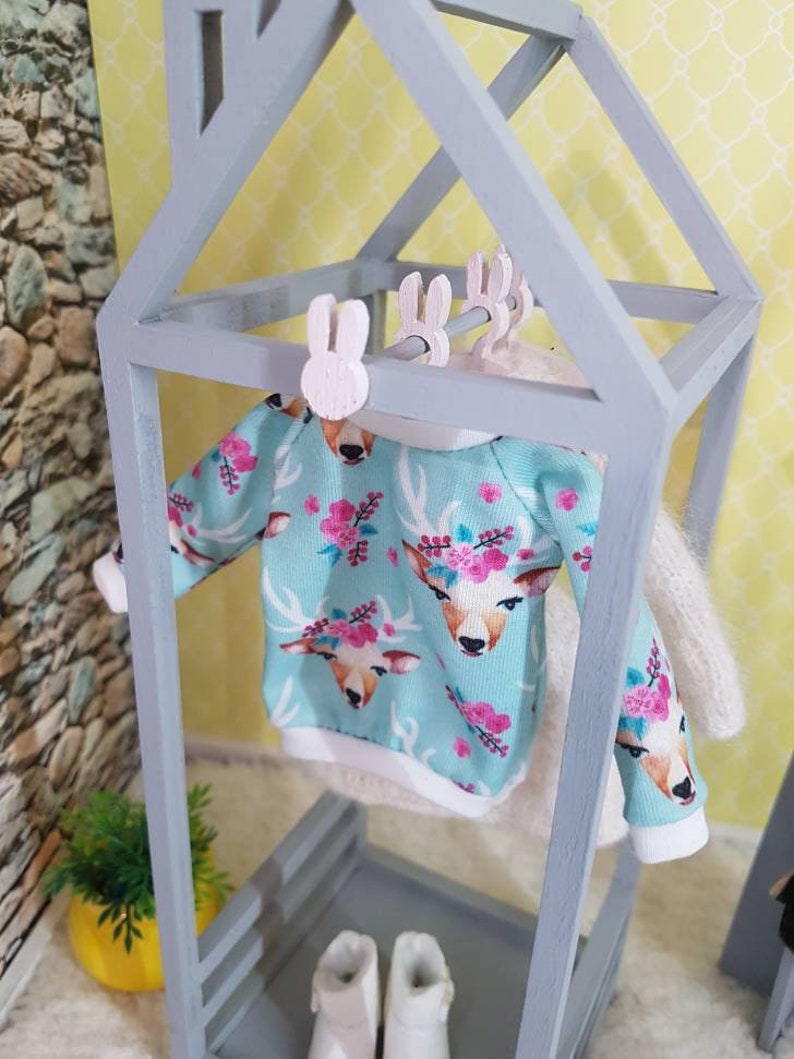 Doll clothing rack 1/6 1/8 doll wardrobe Blythe furniture Etsy