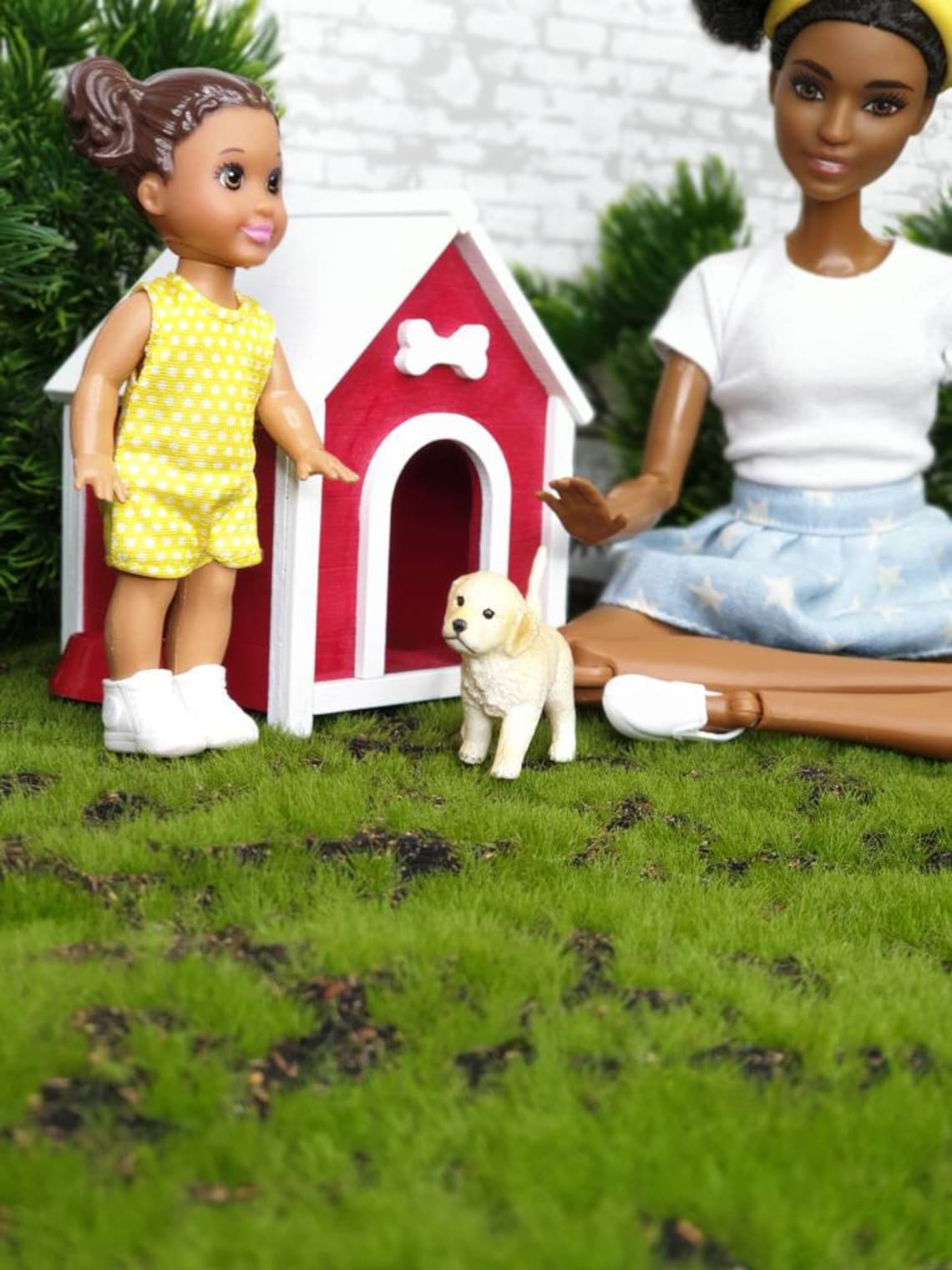 Miniature doghouse dog bed dollhouse pets 1/8 1/6 BJD Etsy