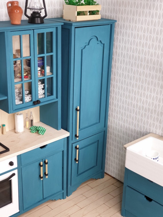 Miniatur Refrigirator Puppenkuhlschrank 1 6 Barbie Blythe Etsy