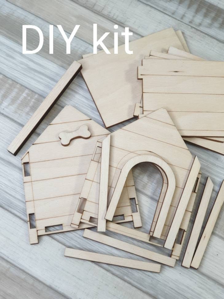 Miniature doghouse dog bed dollhouse pets 1/8 1/6 BJD Etsy