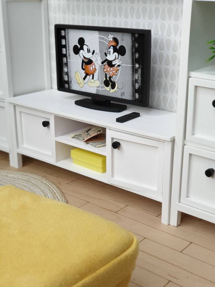 Miniature TV dollhouse miniature miniature television Etsy