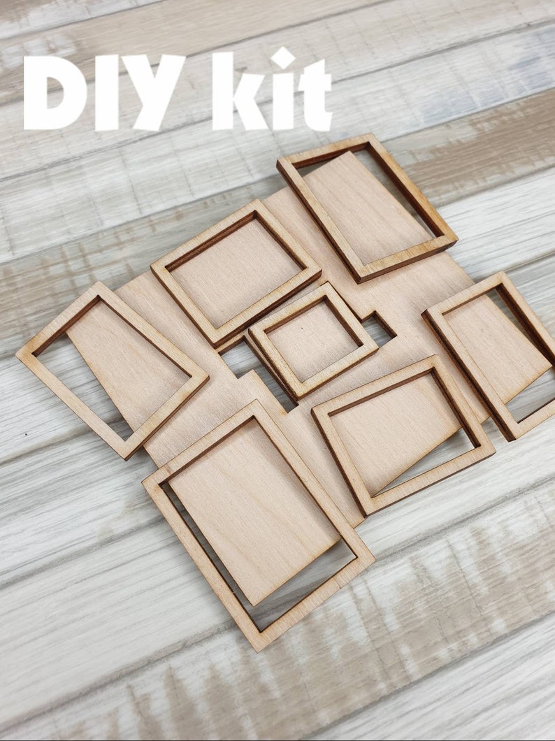 Miniature Photo Frame Dollhouse Multiphoto Frame 1/8 1/6 Etsy