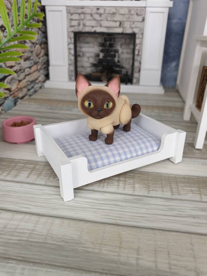 Miniature pet bed cat nest dog bed dollhouse 1/4 1/6 BJD Etsy