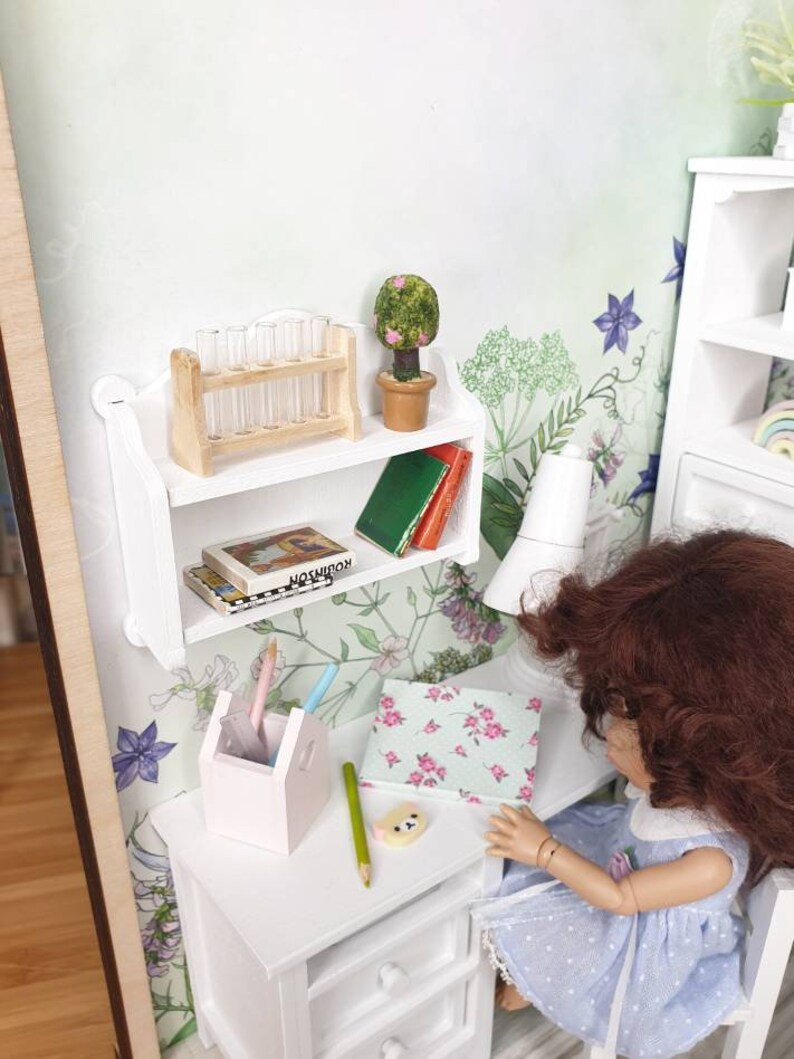 Miniature shelf tiny shelf dollhouse shelf doll furniture Etsy