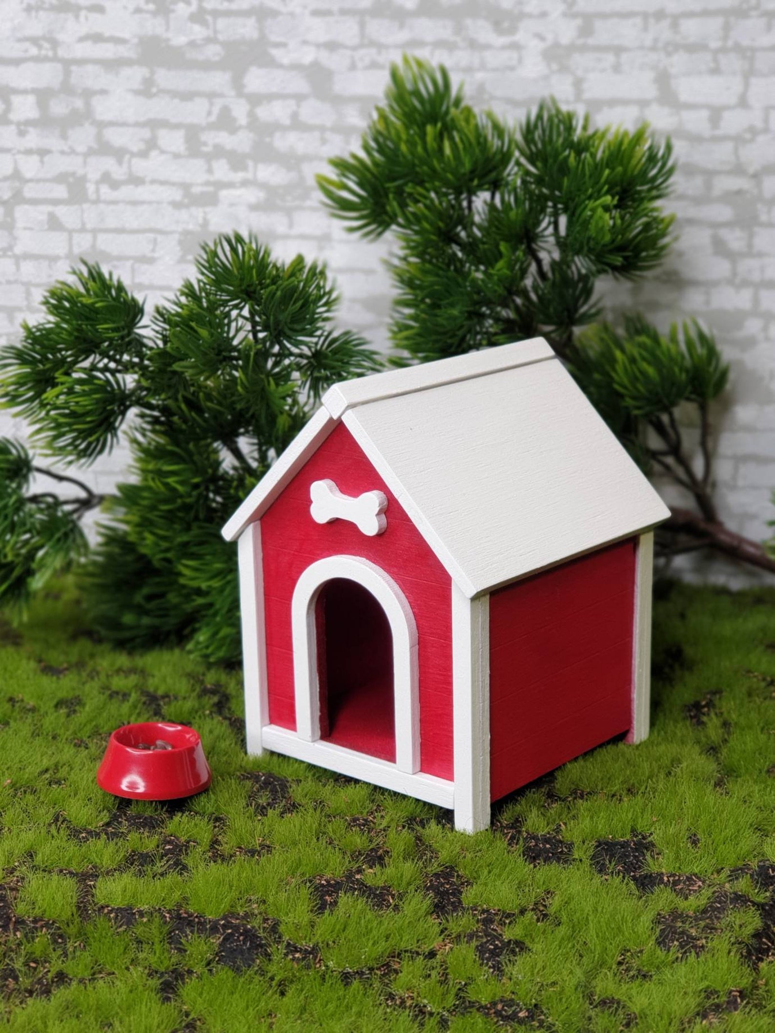 Miniature doghouse dog bed dollhouse pets 1/8 1/6 BJD Etsy