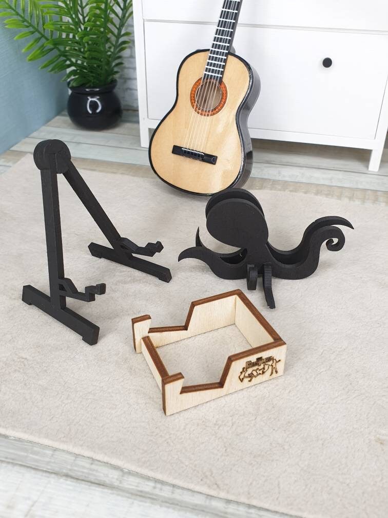 Miniature guitar stand 1/4 1/6 BJD dollhouse props doll Etsy