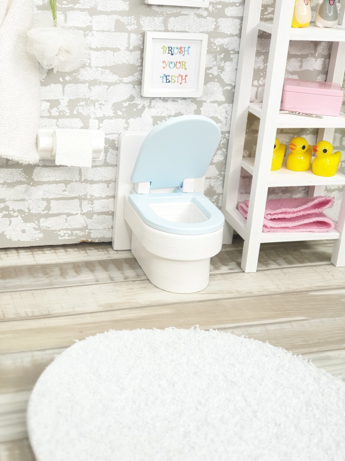 DIY kit miniature toilet 1/8 tiny BJD doll furniture Etsy