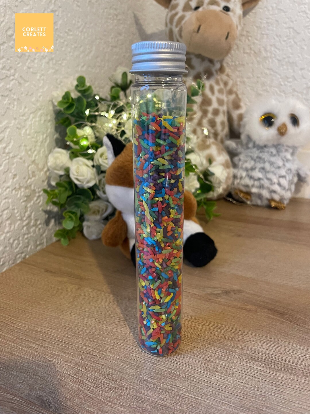 Calming Sound Discovery Tube Multicoloured Rattle - Etsy