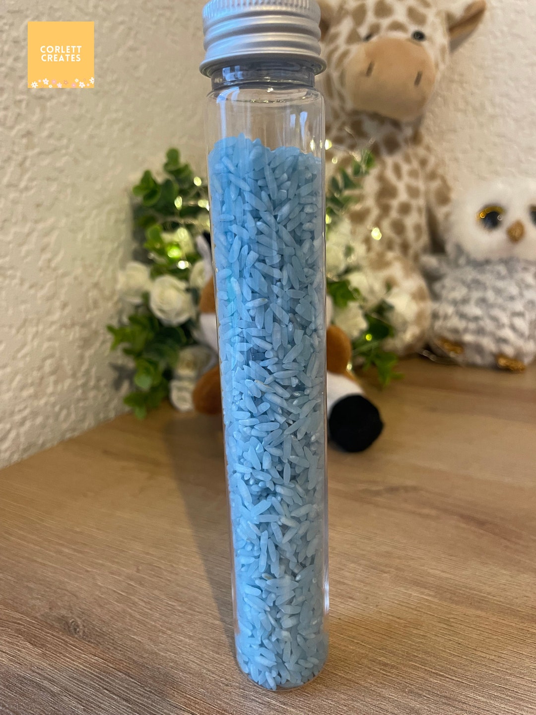 Calming Sound Discovery Tube Light Blue Rattle - Etsy