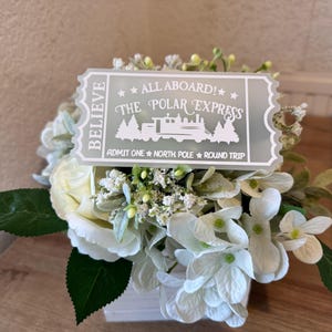 Polar Express Ticket, Geschenk, Polar Express, Geschenk, Weihnachtsgeschenk, Fahrkarte, Weihnachten