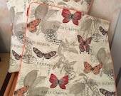 Butterfly Pillow Covers, 18 quot with center back zipper