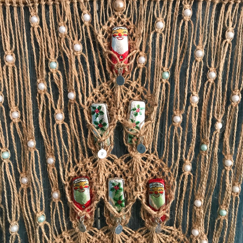Embellished Macrame Advent Calendar Etsy