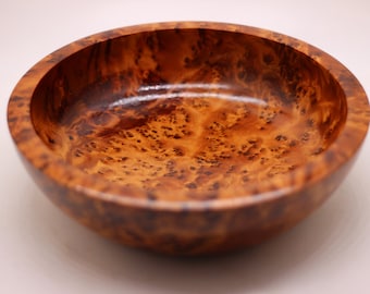 Decorative Large Hand-Crafted Wooden Bowl, Thuya Wood Bowl , Salad Bowl, Salad Wood Bowl, Fruit Wood Bowl, Handmade Bowl, Home Decor
