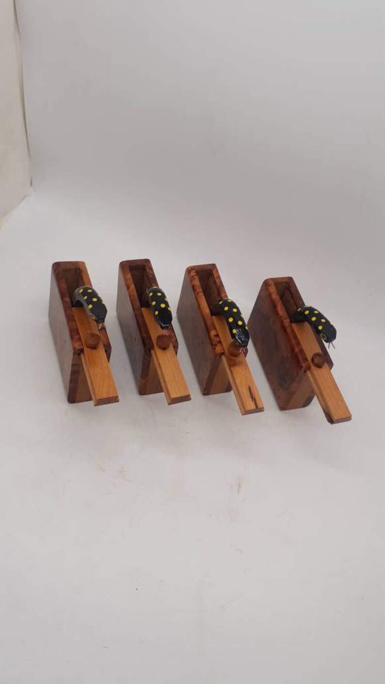 Set of 4 Surprise Wooden Snake Box Decorative Wood Box With Etsy