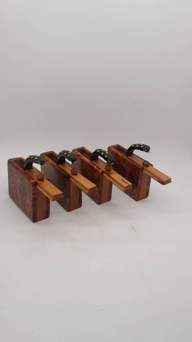 Set of 4 Surprise Wooden Snake Box Decorative Wood Box With Etsy UK