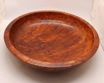 Unique Decorative Large Bowl Wood, Fruit Bowl Wood, Thuya Wood, Salad Bowl Wood,Bowl Made Of Burl,Deep Rich Golden Brown Color Bowl