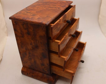 Amazing Handmade Wooden Jewelry Box With Four Drawers, Large Jewelry Box, Jewelry Holder, Decorative Storage Box, Great Christmas Gift
