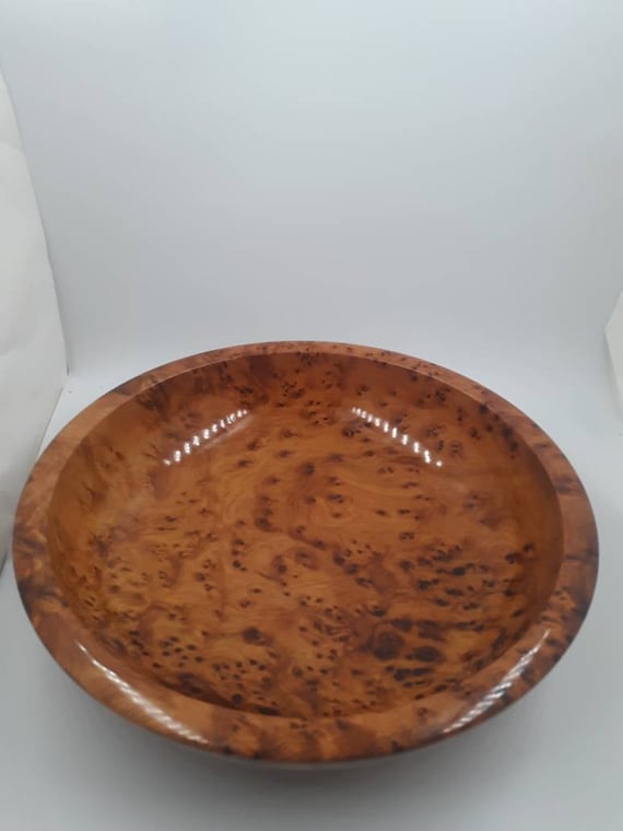 Unique Wooden Bowl, Thuya Wood Bowl, Large Wooden Bowl, Fruit Wood Bowl, Salad Wood Bowl, Handmade Wood Bowl For Cofee Table, Home Decor