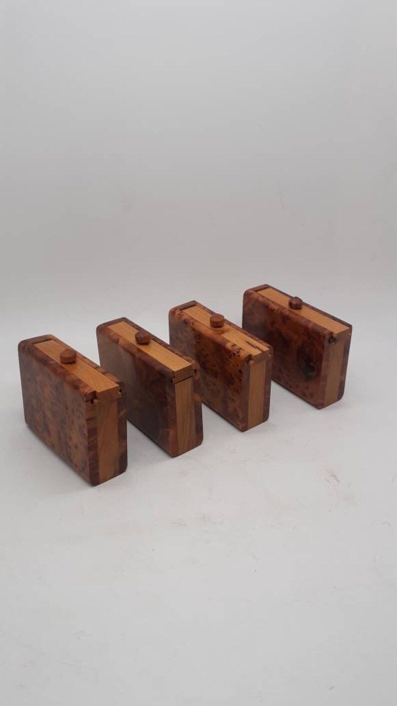 Set Of 4 Surprise Wooden Snake Box Decorative Wood Box With Etsy