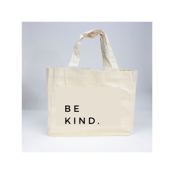 Be Kind Canvas Tote Bag