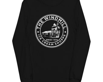 Windmill Big Logo LS Shirt - White Print