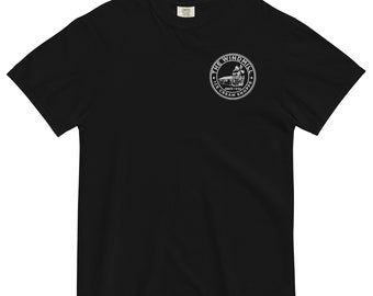 Windmill Left Chest - Heavyweight T - White Embroidery