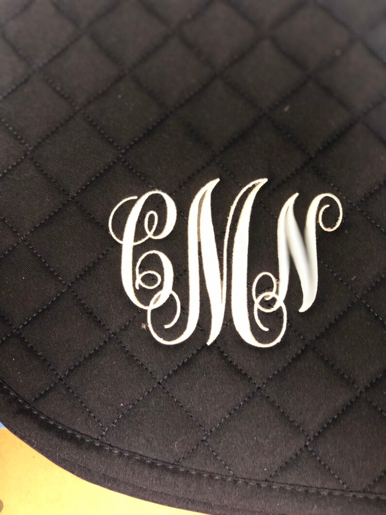 Monogram Saddle Padsaddle Pad With Monogramsaddle Etsy