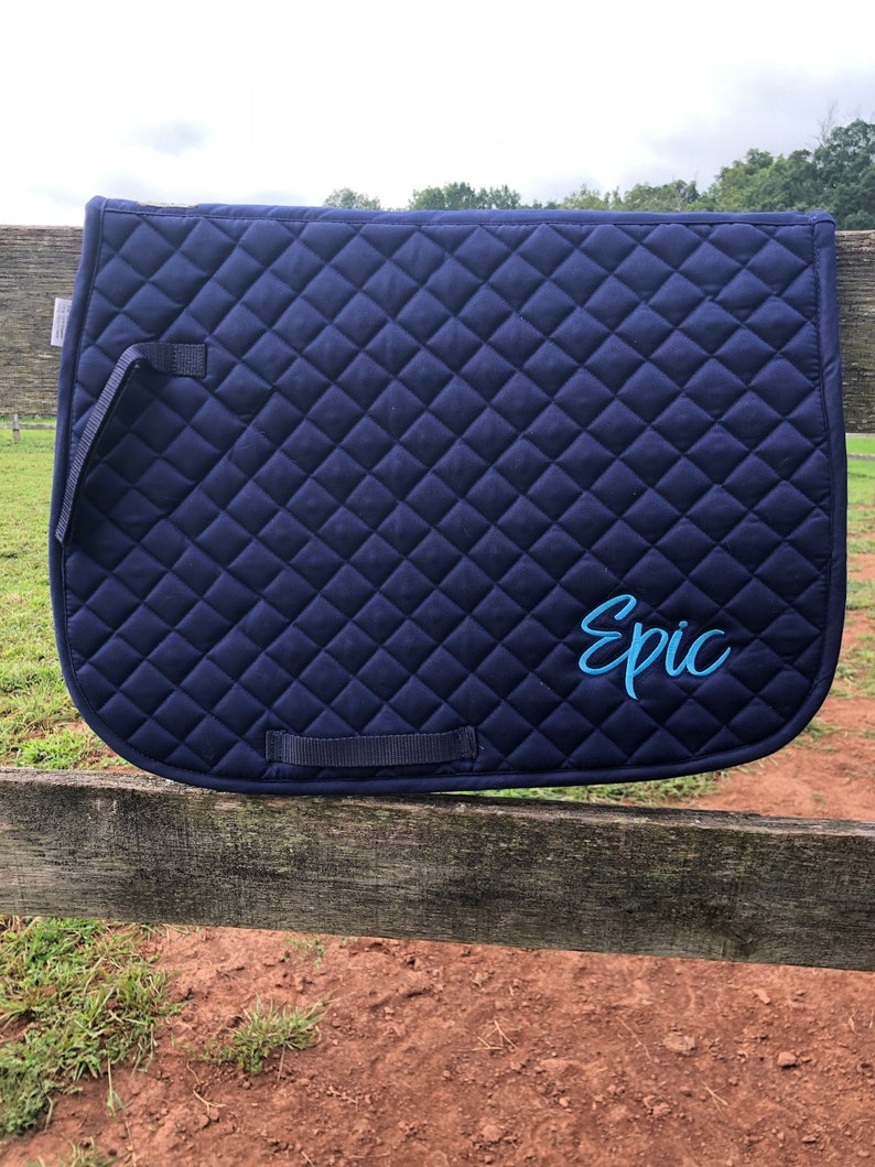 Saddle Pad with Embroidered NameSaddle Pad with Horse Etsy