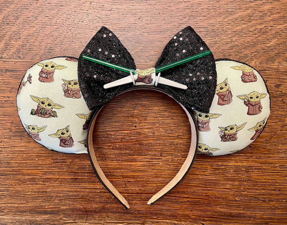 Baby Yoda Ears / Mandalorian Ears / Star Wars Minnie Ears / Etsy