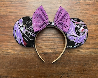 Maleficent Inspired Minnie Ears / Maleficent Ears / Mickey Ears / Minnie Ears / Disney Ears