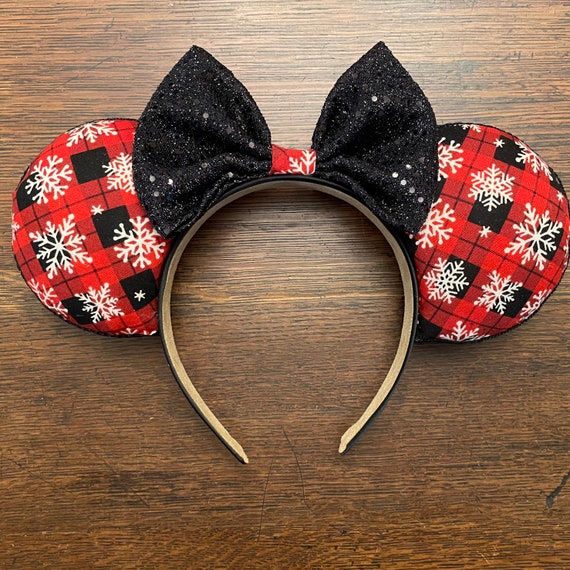 Snowflake Minnie Ears / Buffalo Plaid Minnie Ears  display picture 3