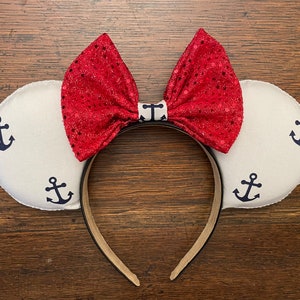 Disney Cruise Minnie Ears / Anchor Ears / Nautical Ears