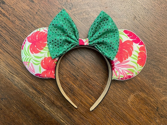 Tropical Minnie Ears / Lilly Inspired Minnie Ears / Flower  display picture 1