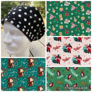Women’s A Christmas Story Hummingbird Christmas Movie Holiday Scrub Cap Hat