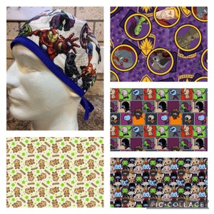 Man’s Guardians of the Galaxy surgical scrub hat skull cap reversible options