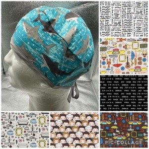 Man’s Friends Funko surgical skull scrub hat cap reversible option