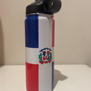 Dominican Republic Flag 18 oz Tumbler