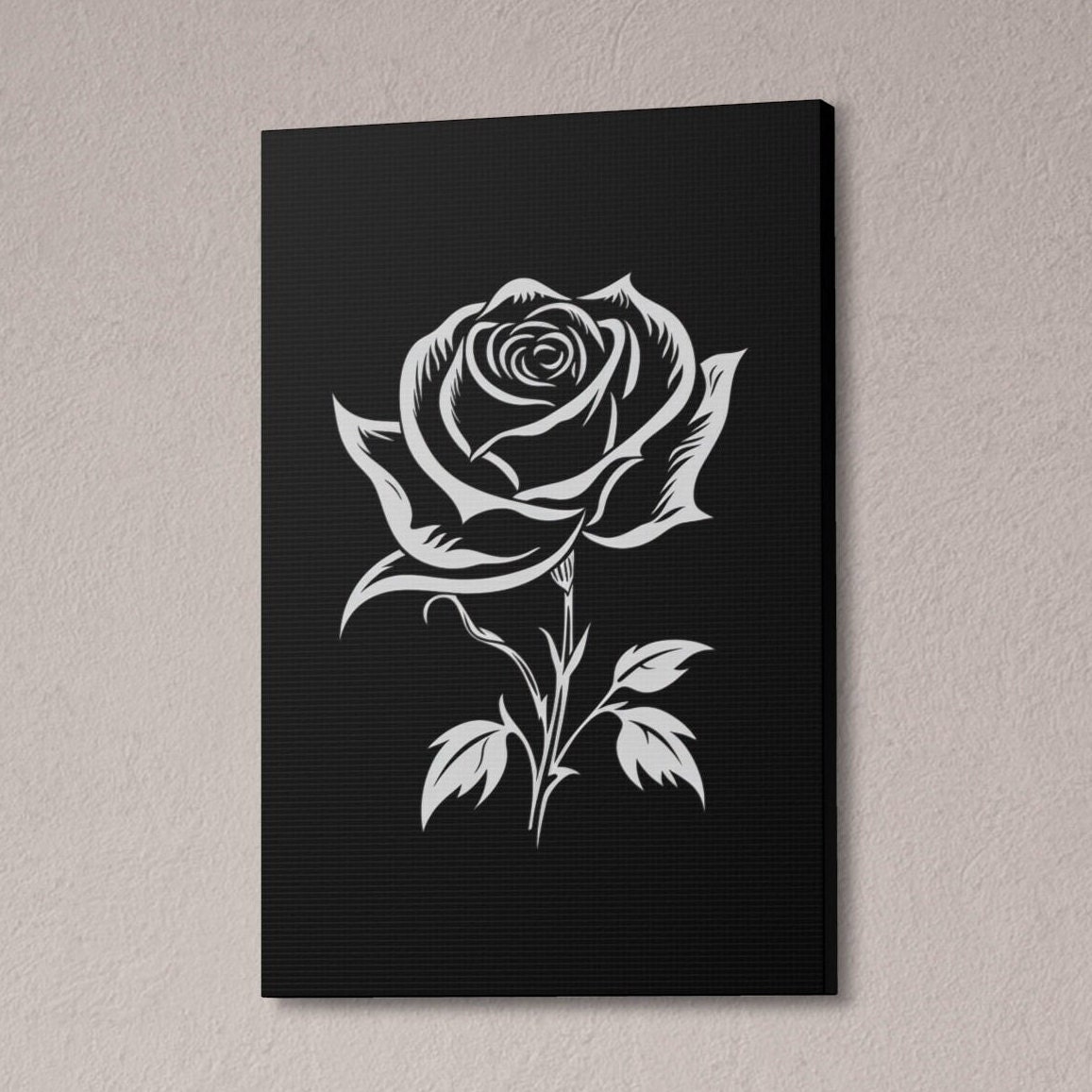 Black Rose Painting photo