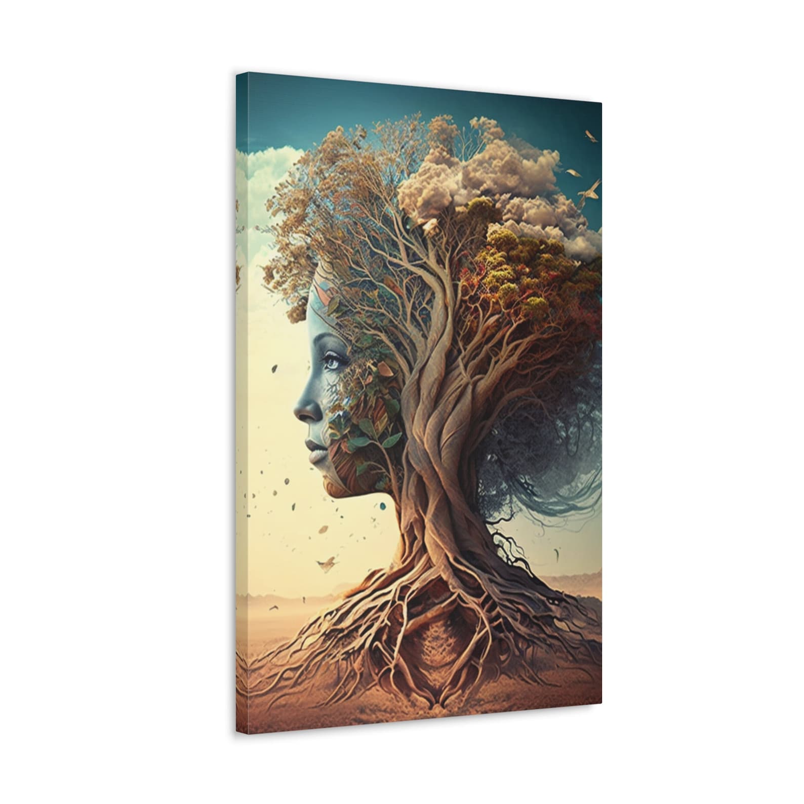 Mother Nature Art Print, Tree of Life Canvas Wall Art, Tree of Life ...