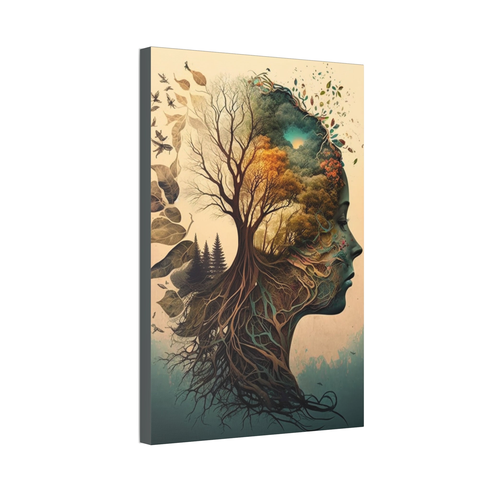 Mother Nature Canvas Wall Art Tree of Life Yggdrasil Art - Etsy
