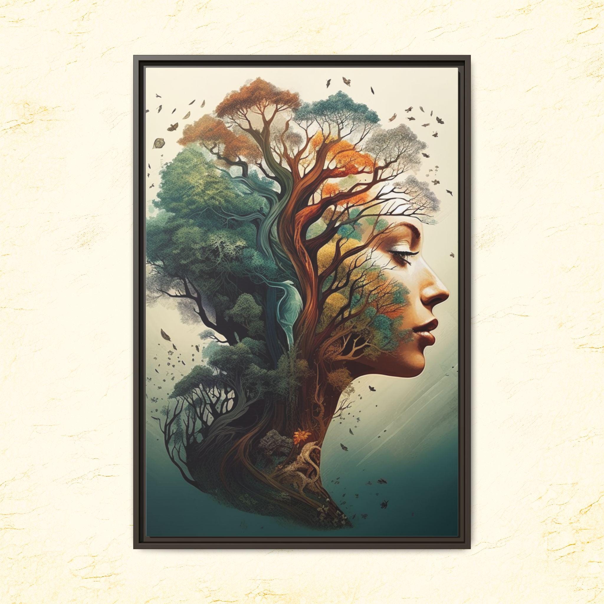 Yggdrasil Tree of Life Art Print: Spiritual Fantasy Canvas Wall Art - Etsy