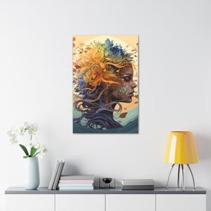 Magical Mother Earth Canvas: Tree of Life Art Print
