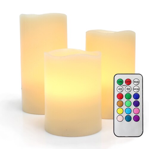 Flameless Candle 3 LED Candles Flickering Battery Operated Etsy